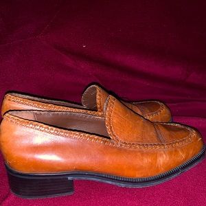 Cole Haan Brown Penny Loafers Leather Slip On Shoes
